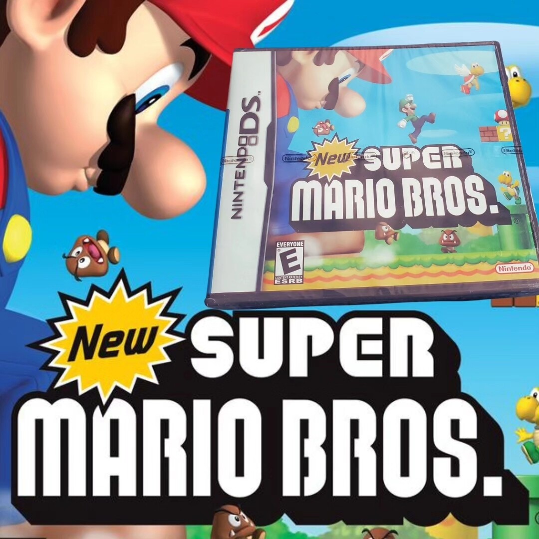 New Super Mario Bros. Nintendo DS cartridge – side-scrolling platformer revival.