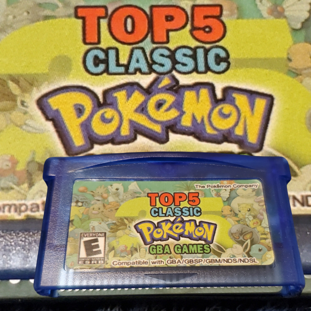 Pokemon 5 in 1 Game for Gameboy Advance! Emerald, Ruby , Sapphire, FireRed, LeafGreen
