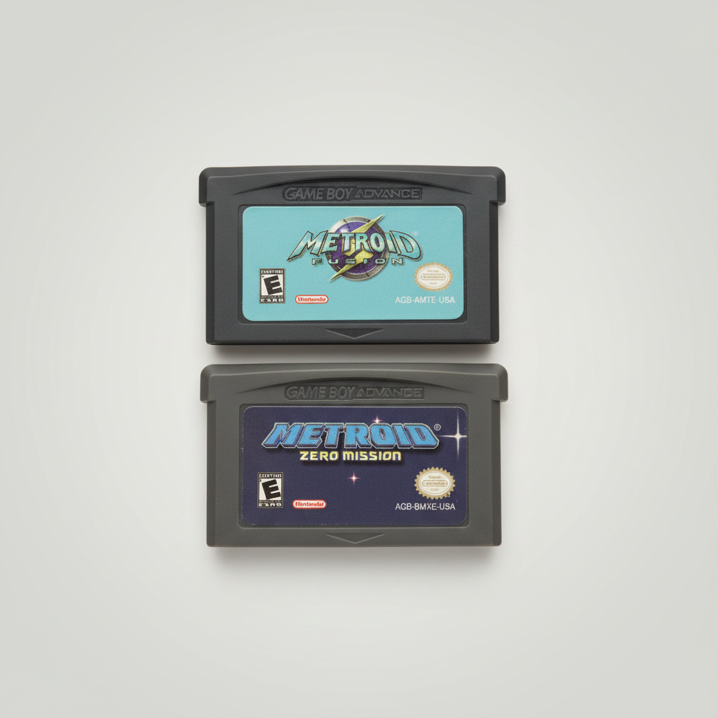 Metroid Zero Mission & Fusion Gameboy Advance (GBA)