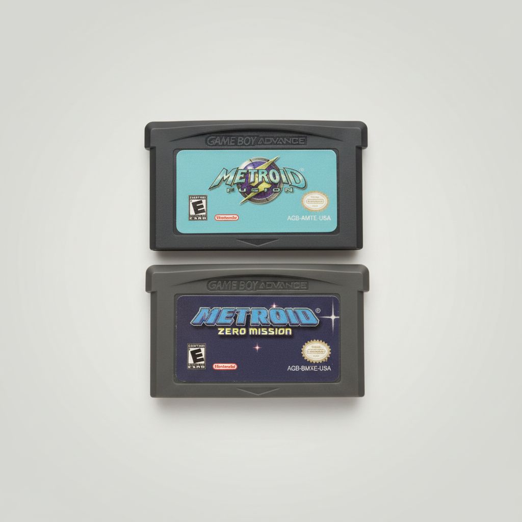 Metroid Gameboy Advance cartridges – action adventure classics.