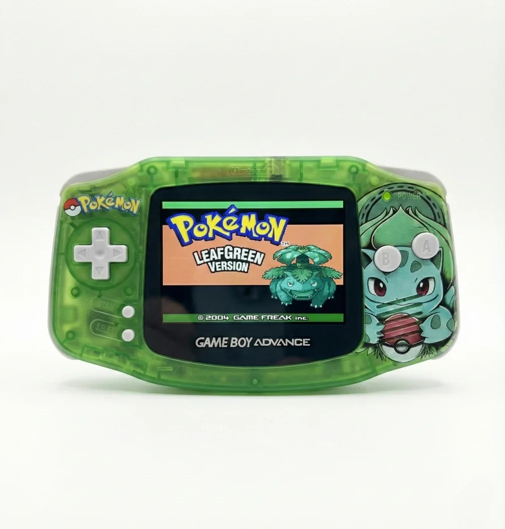 Gameboy Advance Console (IPS) — Game Boy Advance — Bulbasaur GBA W & Generic Box 2