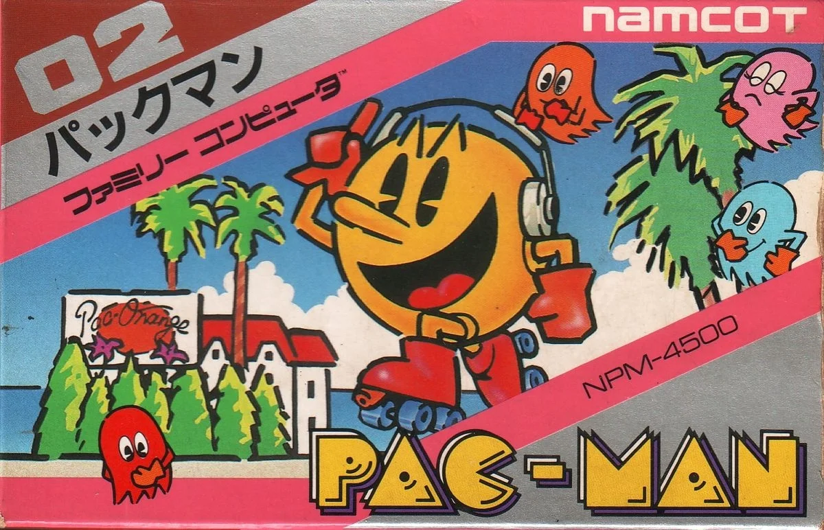 Pac-Man – Nintendo Entertainment System (NES) Arcade Maze Game front cover art