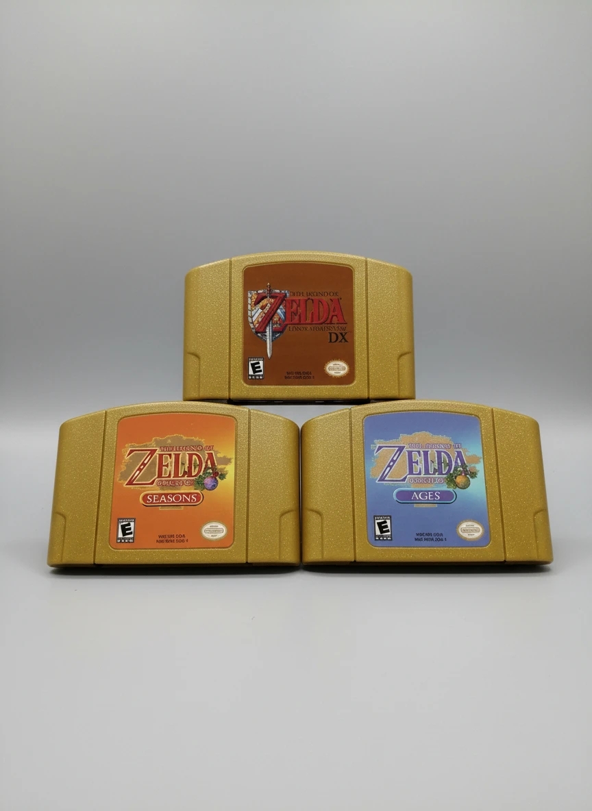 Legend of Zelda N64 Games Oracle of Seasons, Oracle of Ages, Links Awakening — Complete Bundle (Cartridges Only) for Nintendo 64