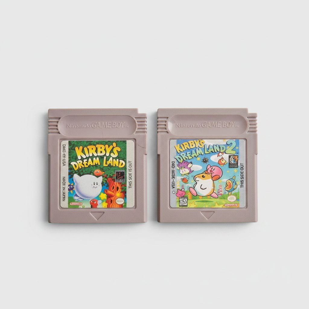 Kirbys Dream Land 1 & 2 DX for Gameboy Color — Complete Bundle (Cartridges Only) for Gameboy Color (GBC)