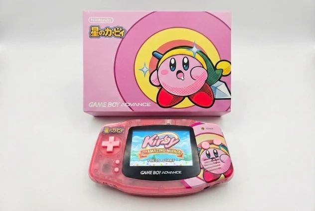 Kirby Gameboy Advance Console (IPS) — Game Boy Advance — Kirby GBA W & Theme Box