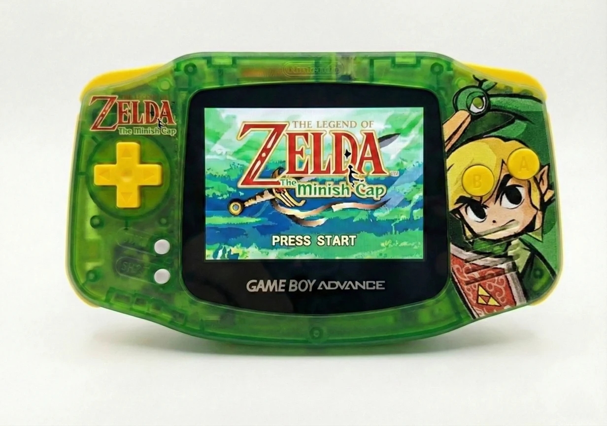 Zelda Gameboy Advance Console (IPS) — Game Boy Advance — Zelda GBA W & Blue Box 2