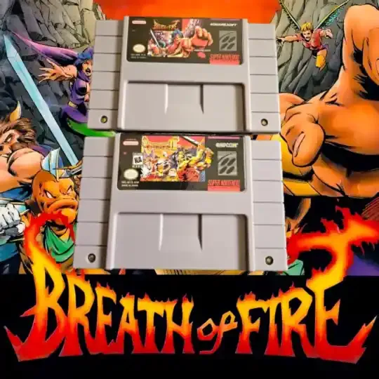 Breath of Fire 1 & 2 — Complete Bundle (Cartridges Only) for Super Nintendo (SNES)