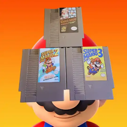 Super Mario Bros 1, 2 & 3 — Complete Bundle (Cartridges Only) for Nintendo (NES)