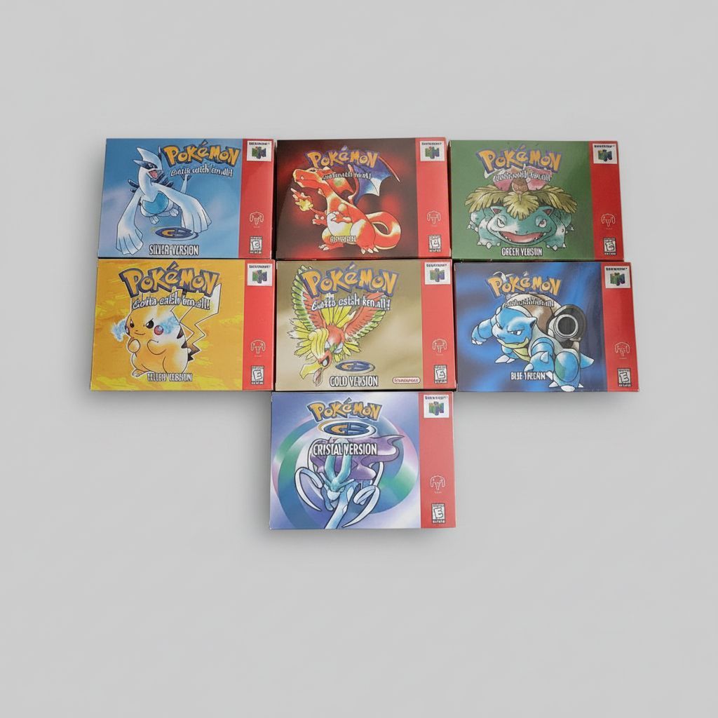 Pokemon — Complete Bundle with Reproduction Boxes for Nintendo 64