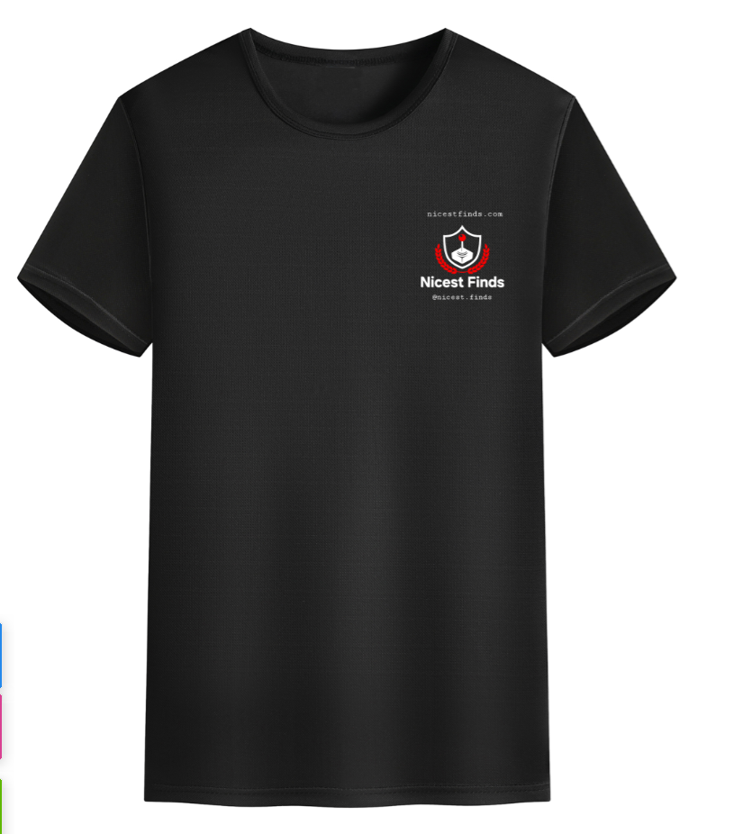 Nicest Finds Logo T-Shirt Front (Black)