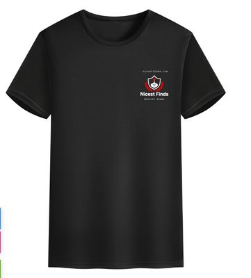 Nicest Finds Logo T-Shirt Front (Black)
