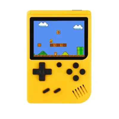 Gameboy All in 1 Console – 400 Classic Games, TV Output & 2-Player — Plug & Play Console — Yellow