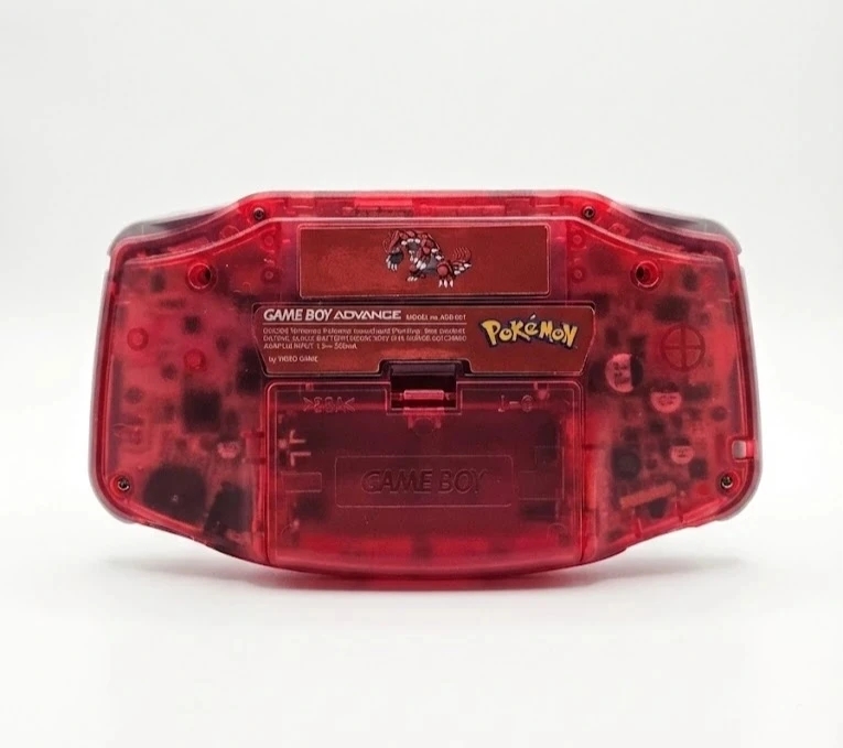 Groudon Gameboy Advance Console (IPS) — Game Boy Advance 3