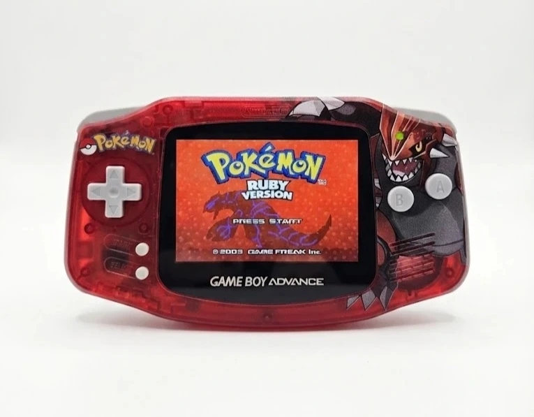 Groudon Gameboy Advance Console (IPS) — Game Boy Advance 2