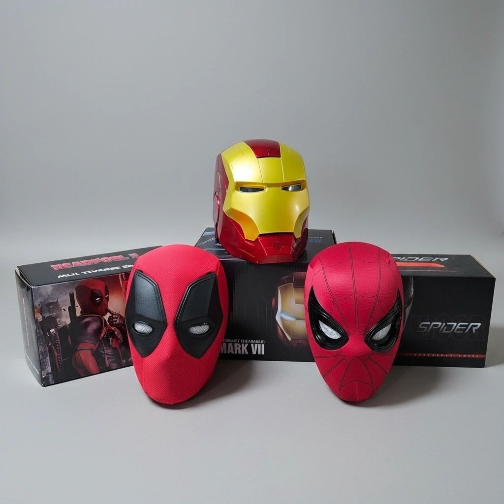 Marvel Wearable Replica Masks & Helmets — Complete 3-Piece Set