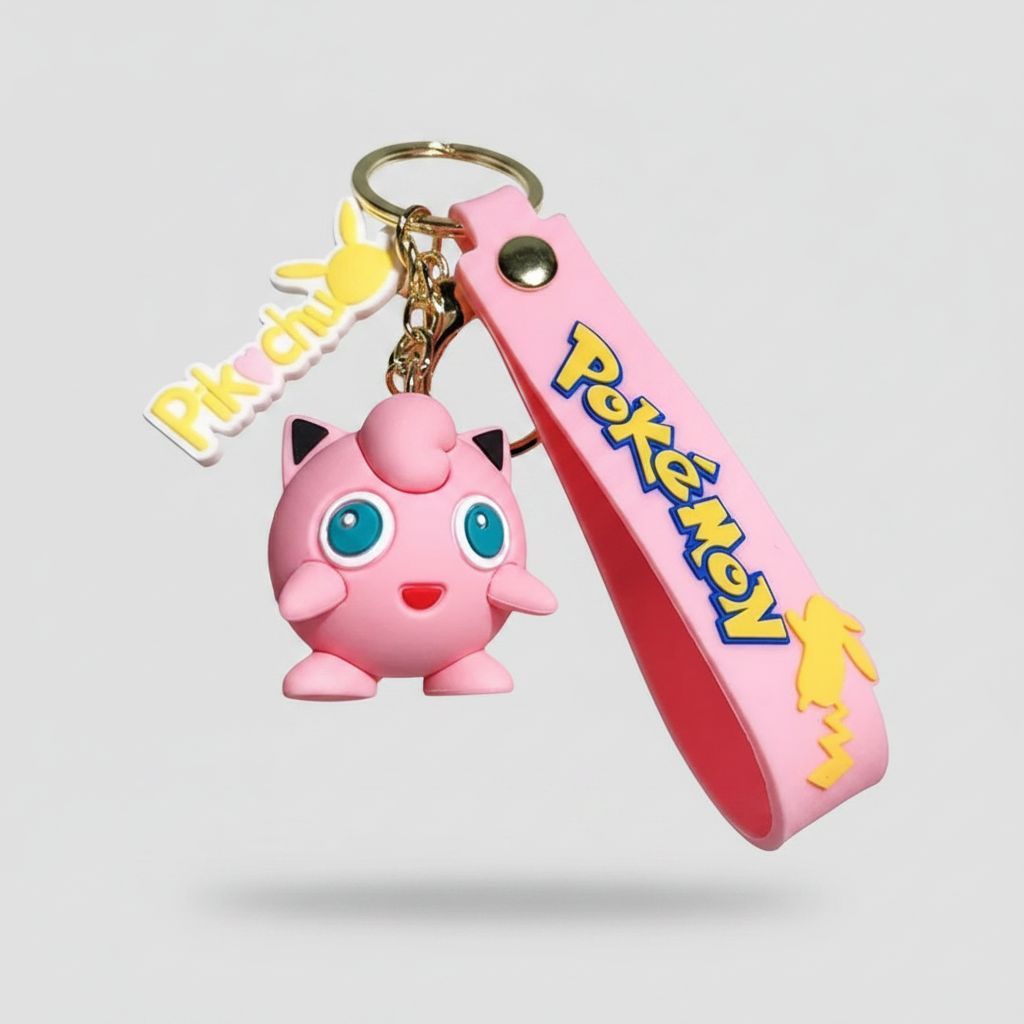 Jigglypuff Pokémon Keychain