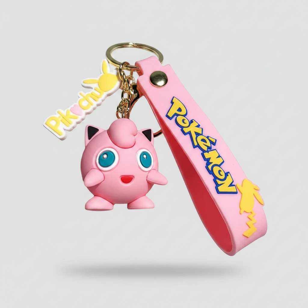 Pokémon Keychains - Gengar, Charmander, Bulbasaur, Psyduck, & Jigglypuff 6