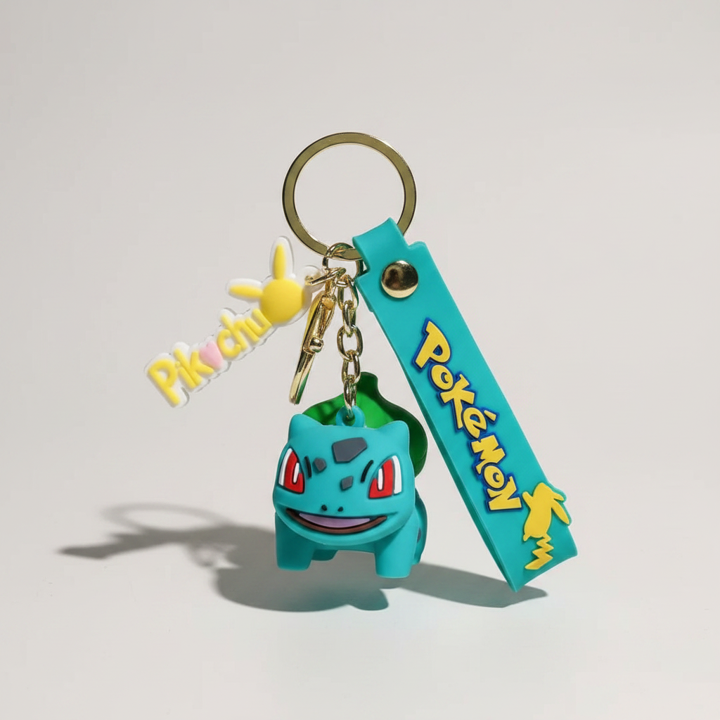 Pokémon Keychains - Gengar, Charmander, Bulbasaur, Psyduck, & Jigglypuff 5