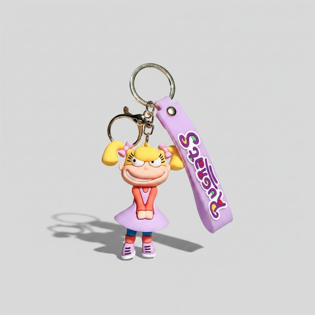 Angelica Rugrats Character Keychain