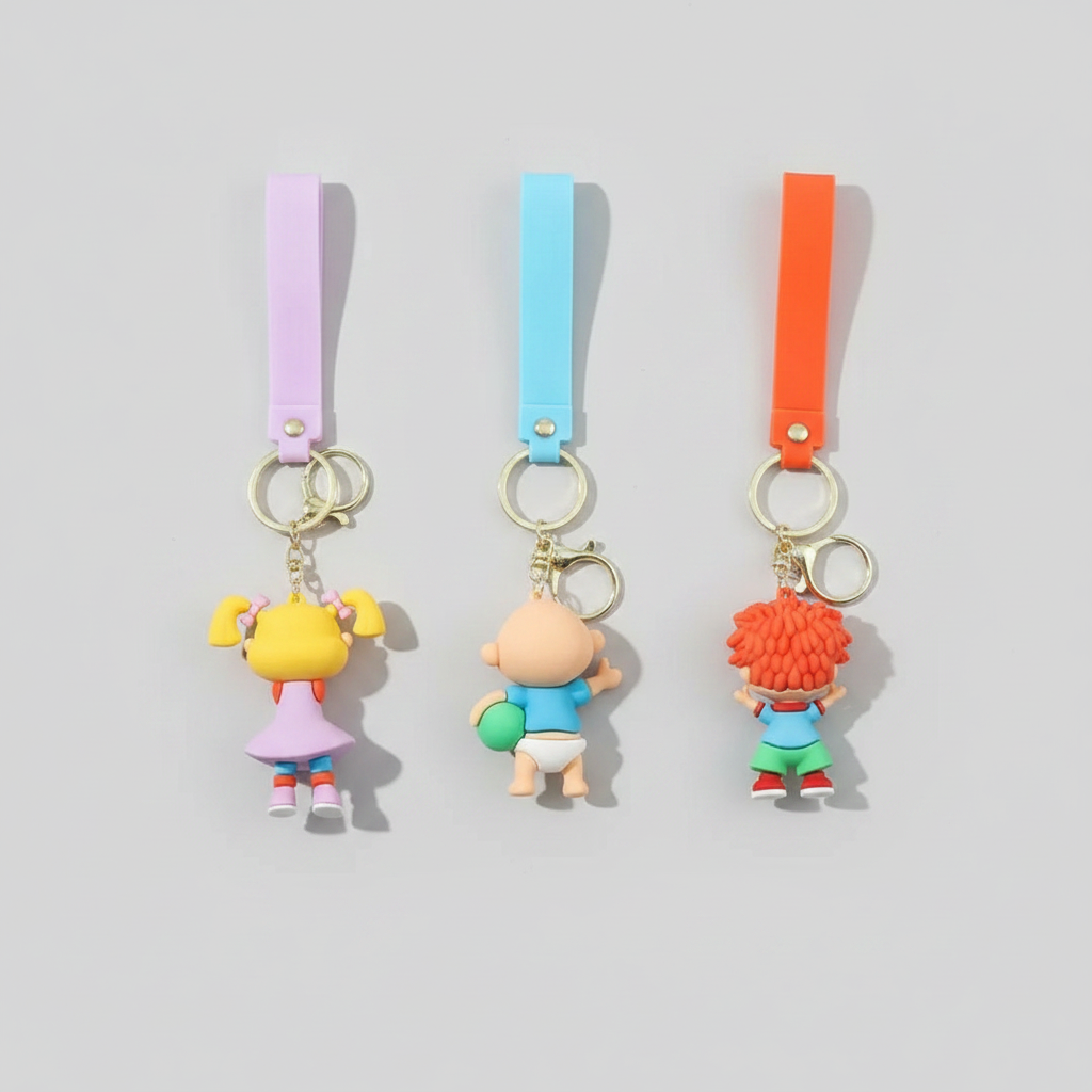 Rugrats Character Keychains - Angelica, Tommy, & Chuckie 5