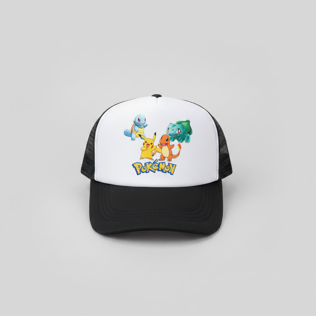 Pokémon Starters & Pikachu Trucker Hat - Mesh Cap