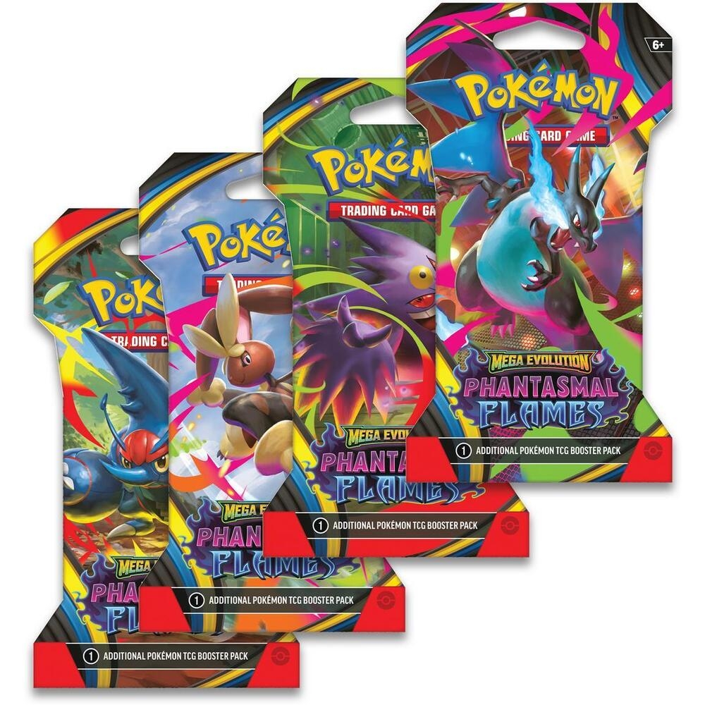 Mega Evolution: Phantasmal Flames Pokémon TCG Sleeved Booster Pack - Factory Sealed