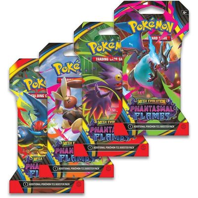 Mega Evolution: Phantasmal Flames Pokémon TCG Sleeved Booster Pack - Factory Sealed