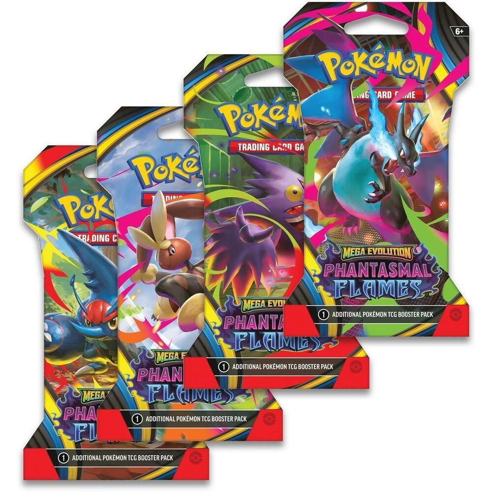 Mega Evolution: Phantasmal Flames Pokémon TCG Sleeved Booster Pack - Factory Sealed