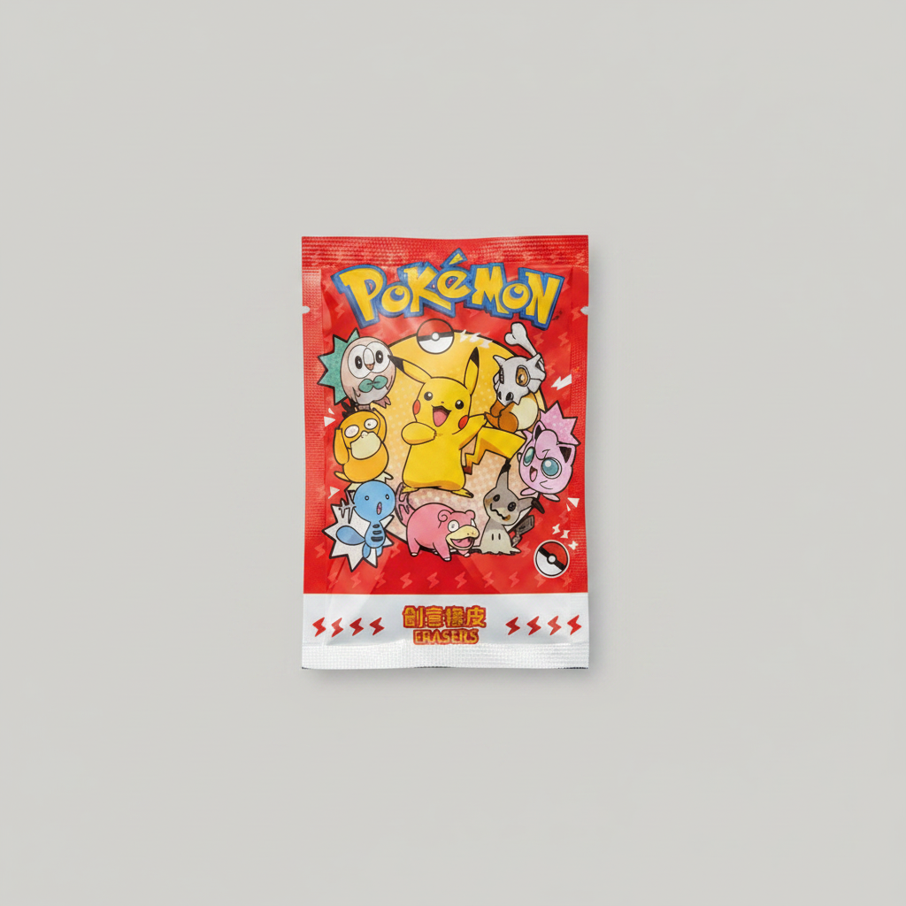 Pokemon Character Pencil Erasers - Mystery Pack 3