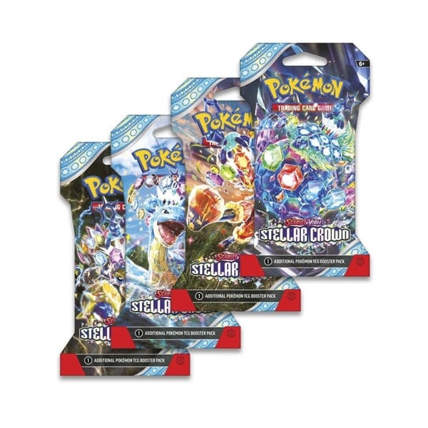 Scarlet & Violet: Stellar Crown Pokémon TCG Sleeved Booster Pack - Factory Sealed