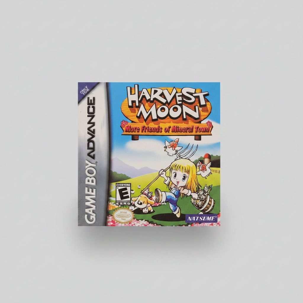 Harvest Moon More Friends of Mineral Town — Game & Box for Gameboy Advance (GBA)