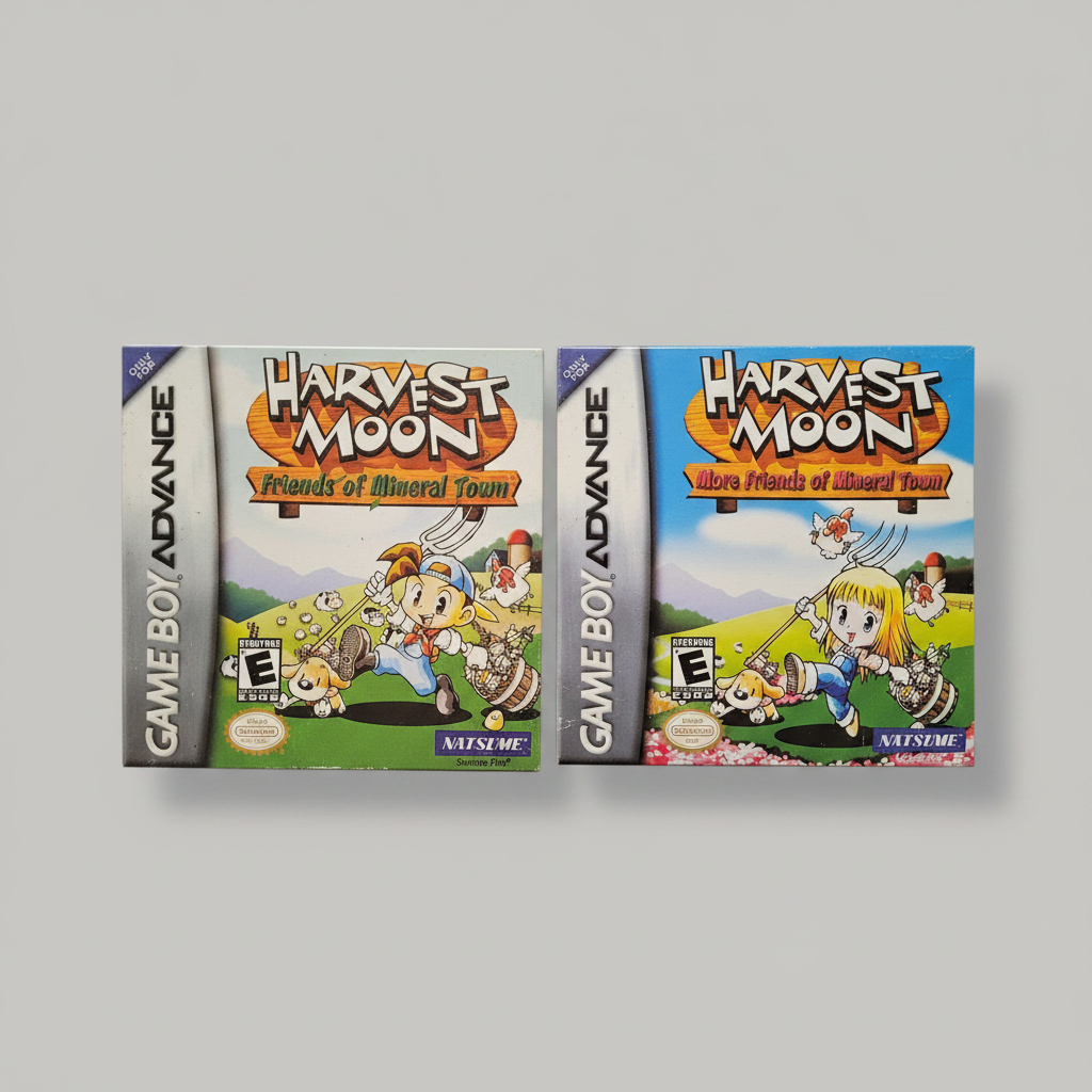 Harvest Moon Friends & More Friends of Mineral Town - (GBA) Game
