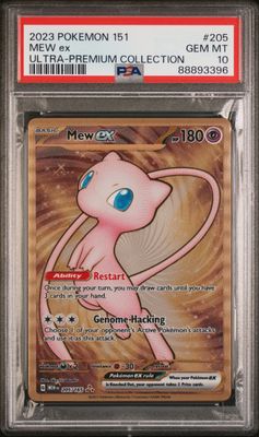 Graded PSA 10 Gem Mint Mew ex 205/165 – 2023 Pokémon 151 Ultra-Premium Collection