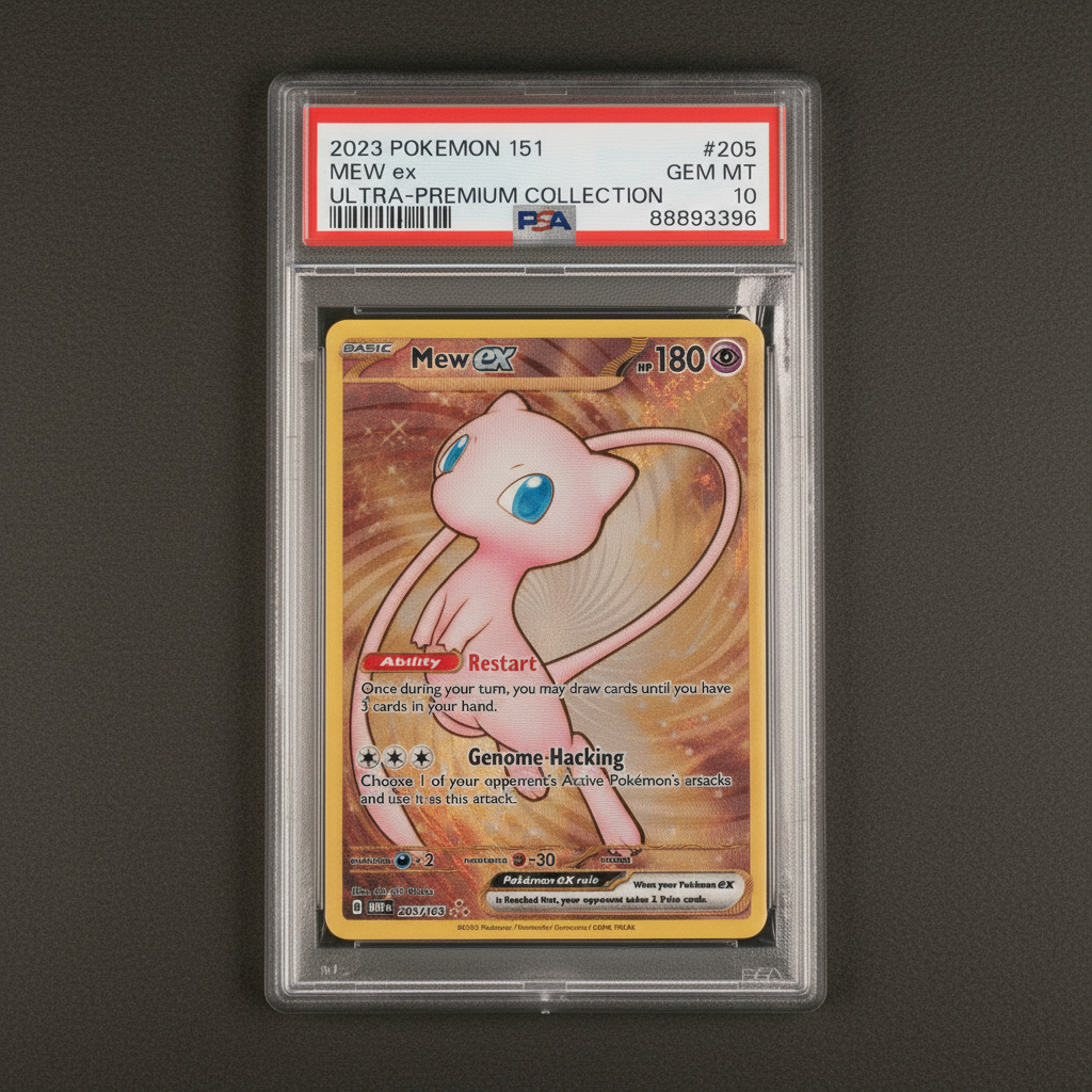 Graded PSA 10 Gem Mint Mew ex 205/165 – 2023 Pokémon 151 Ultra-Premium Collection