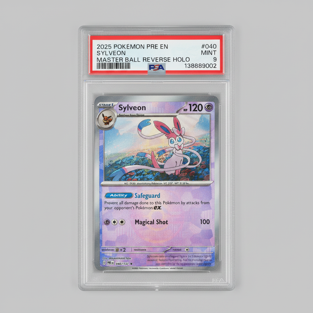Graded PSA 9 Mint Sylveon 040/131 MB RH – 2025 Pokémon EN Prismatic Evolutions