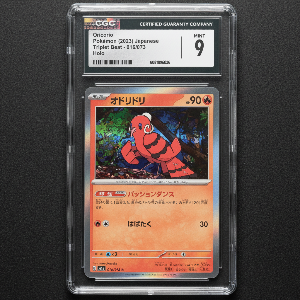 Graded CGC 9 Mint Oricorio 016/073 – Pokémon TCG Japanese Triplet Beat – Holo