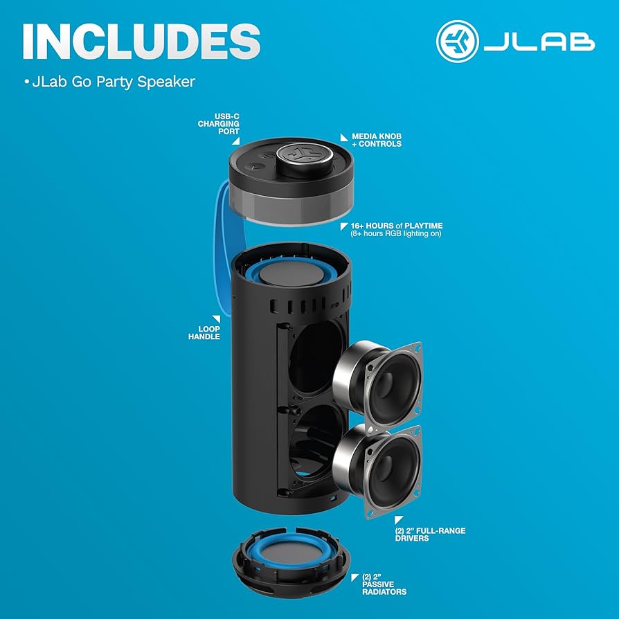 JLab Go Party Speaker - Portable Bluetooth Speaker — Wireless 2