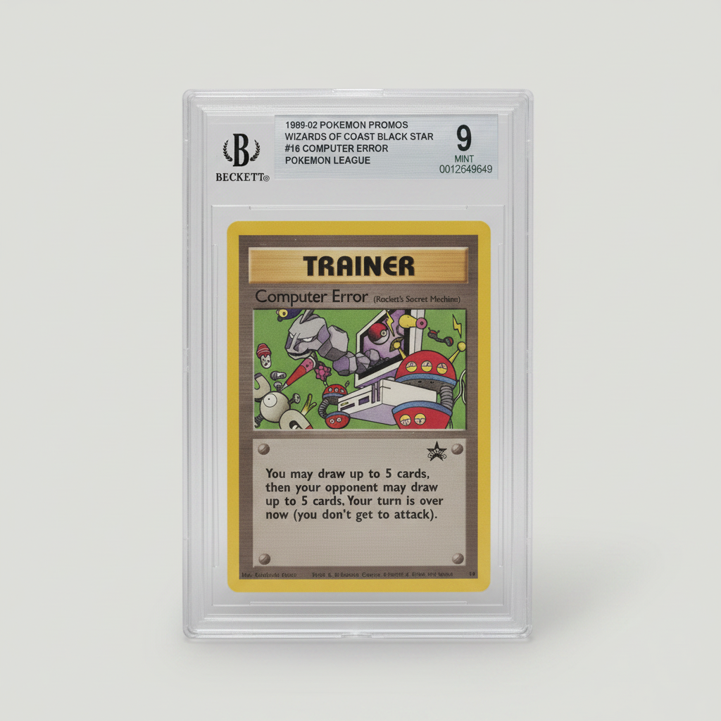 Computer Error #16 (1999-02 WotC Black Star Promo) – Pokémon TCG Trainer – BGS 9 MINT