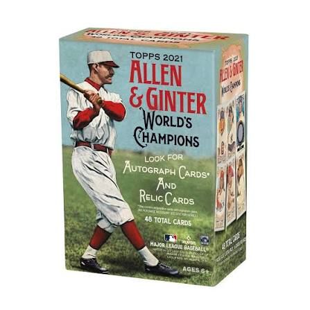 Box for 2021 Topps Allen &amp; Ginter World's Champions Baseball Blaster Box