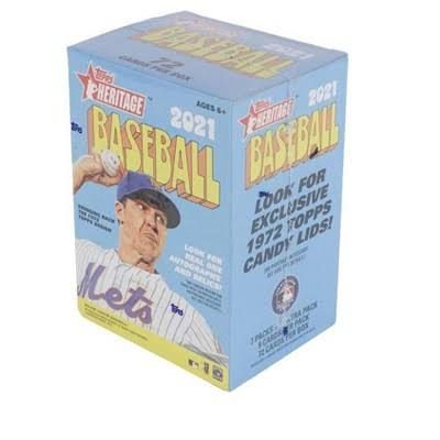 2021 Topps Heritage Baseball Blaster Box - 1972 Topps Design