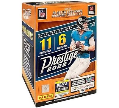 2022 Panini Prestige NFL Football Blaster Box - Blaster Exclusive Diamond Parallels (Factory Sealed)