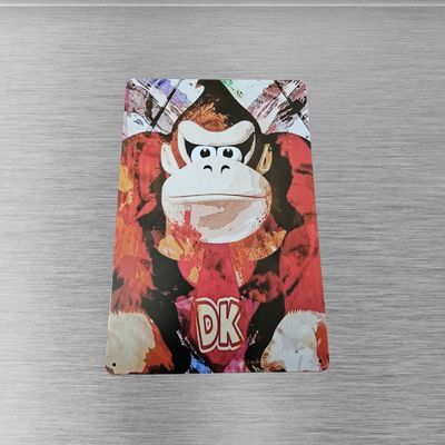 Donkey Kong "DK" 12x8" Tin Metal Sign Art Poster - Retro Gaming Decor