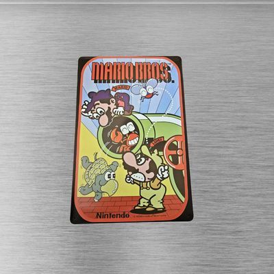 Mario Bros. Original Arcade 12x8" Tin Metal Sign Art Poster - Retro Gaming Decor