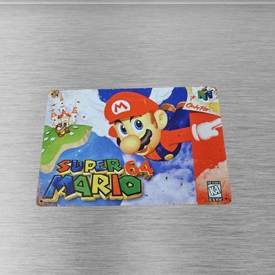 Super Mario 64 Nintendo 64 8x12" Tin Metal Sign Art Poster - Retro Decor