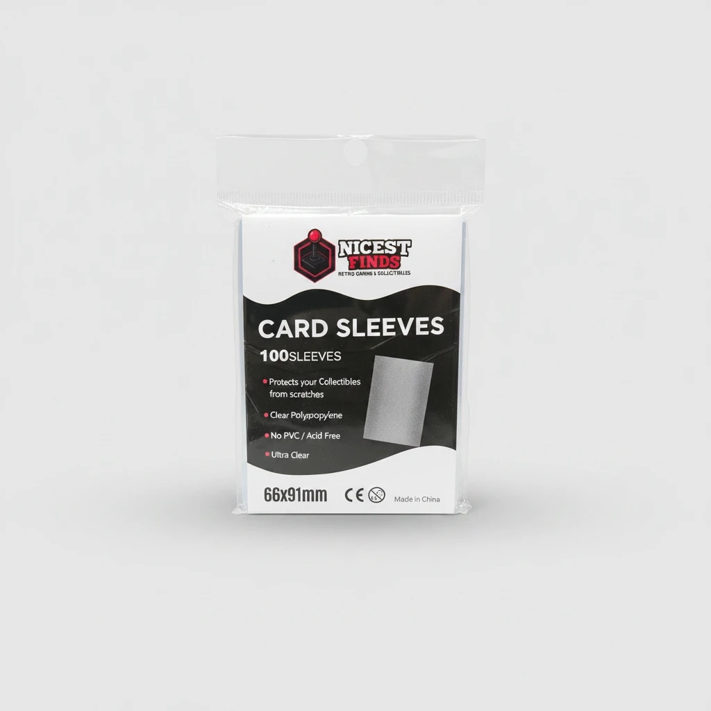 NicestFinds Premium Trading Card Sleeves - Ultra Clear, 100 Count, Acid-Free