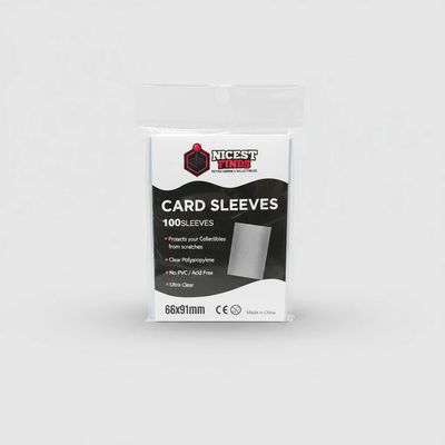NicestFinds Premium Trading Card Sleeves - Ultra Clear, 100 Count, Acid-Free