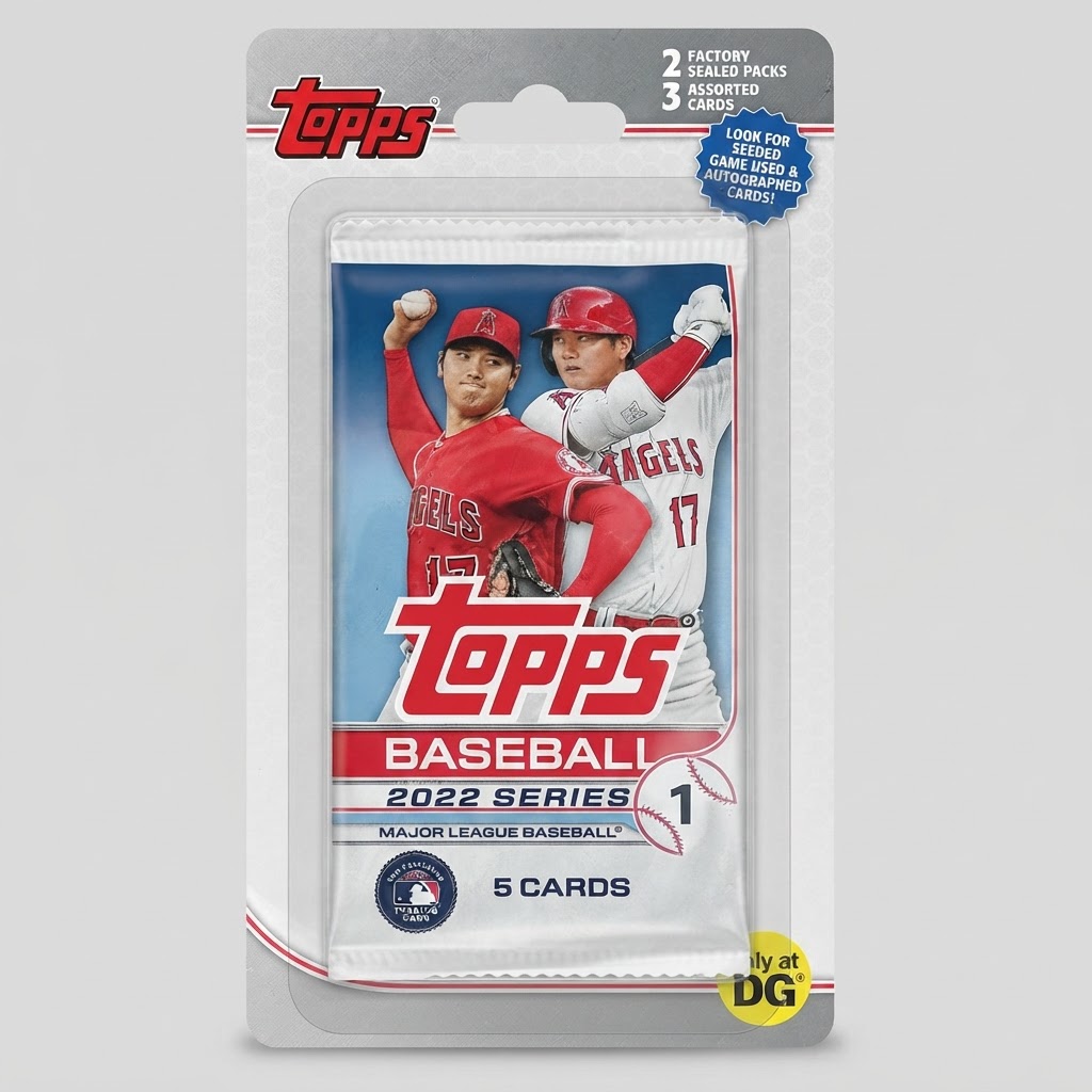2022 Topps Baseball Series 1 Blister Pack (2 Packs)