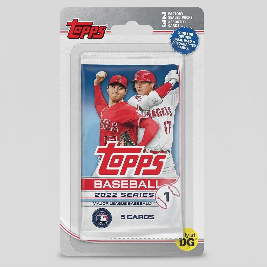 Product photo of 2022 Topps Baseball Series 1 Blister Pack (2 Packs).