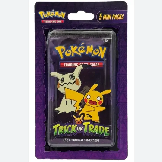 Product photo of Pokémon TCG Trick or Trade Booster Bundle (5 Mini Packs).
