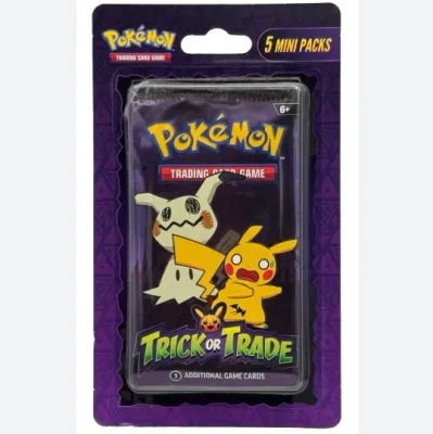 Product photo of Pokémon TCG Trick or Trade Booster Bundle (5 Mini Packs).